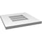 Ekena Millwork Vertical Surface Mount PVC Gable Vent: Non-Functional, w/ 3-1/2"W x 1"P Standard Frame, 14"W x 14"H GVPVE14X1401SN - alternate 4